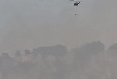 Požar kod Konjica: Helikopter OS BiH od ranih jutarnjih sati ponovo u akciji gašenja