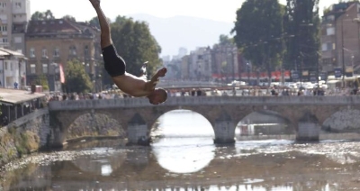 U Sarajevu održani skokovi u vodu Bentbaša Cliff Diving 2026: Evo ko je pobjednik