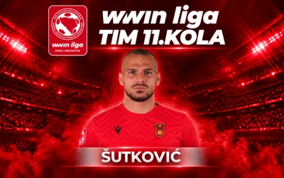 NK Čelik ima najboljeg golmana kola: Šutković u idealnih 11 WWin lige