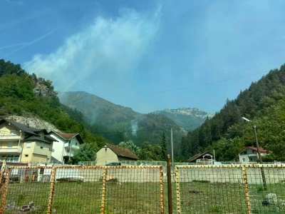 Požar kod Konjica i dalje aktivan, stanje bolje nego jutros