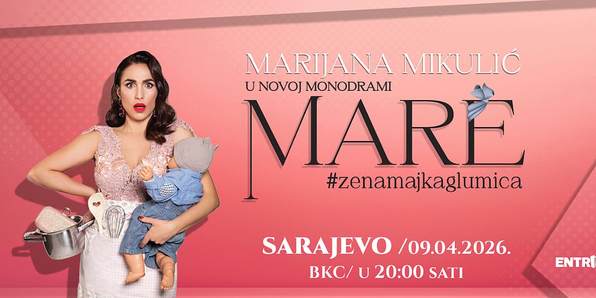 Monodrama koja osvaja publiku širom regije prvi put u Sarajevu: "MARE #ženamajkaglumica" 9. aprila u BKC-u