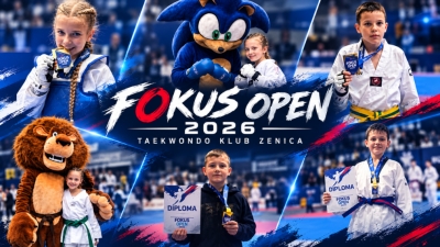 Pet medalja za Taekwondo klub Zenica na Fokus Openu 2026: Dva zlata, dva srebra i bronza
