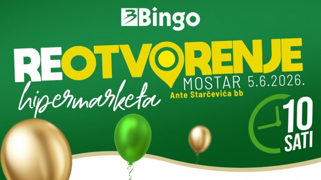 Bingo hipermarket Centar Mostar spreman za kupce: Moderniji ambijent i unaprijeđena ponuda za još ugodniju kupovinu