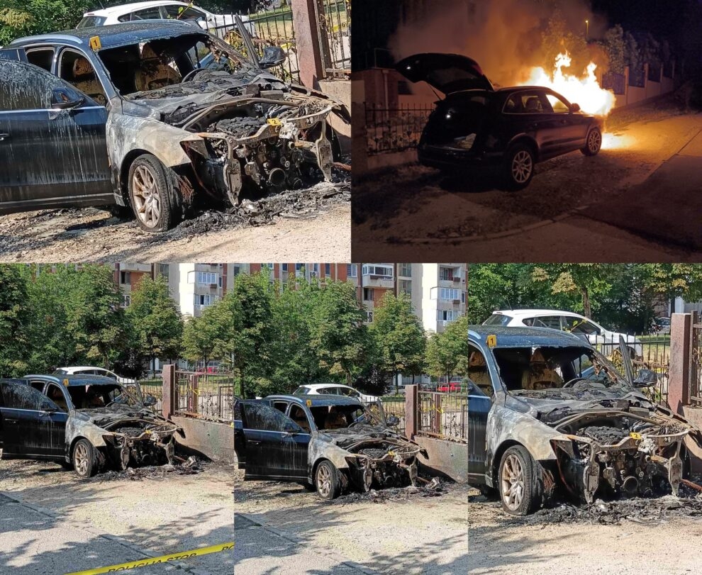 VIDEO: Potvrđeno- Požar u Radakovu podmetnut, Audi Q5 potpuno izgorio