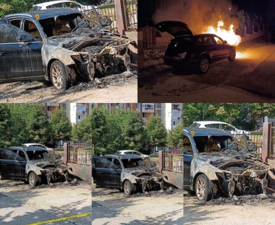 VIDEO: Potvrđeno- Požar u Radakovu podmetnut, Audi Q5 potpuno izgorio