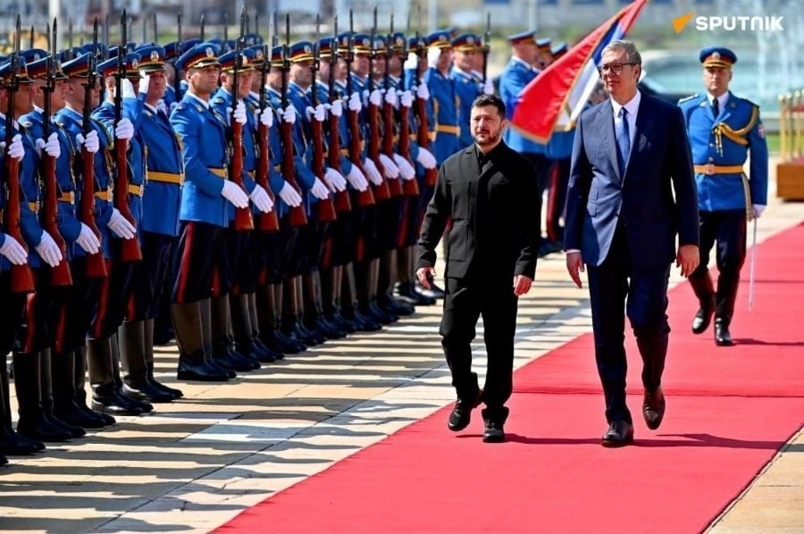 Sve se desilo pred Vučićem: Evo šta je njemački novinar u Beogradu pitao Zelenskog