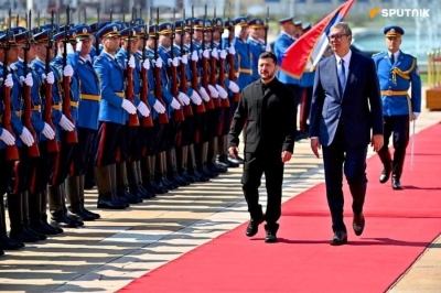 Sve se desilo pred Vučićem: Evo šta je njemački novinar u Beogradu pitao Zelenskog