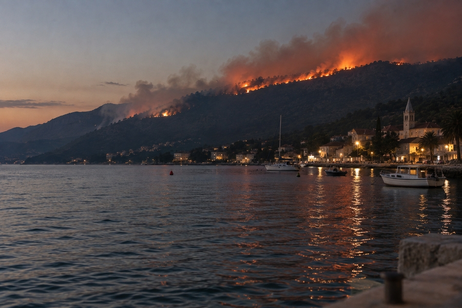 Žena životno ugrožena nakon evakuacije s Brača, navodno pala s broda