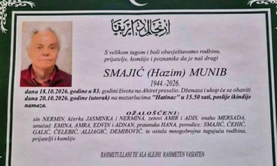 Na Ahiret preselio Smajić (Hazim) Munib