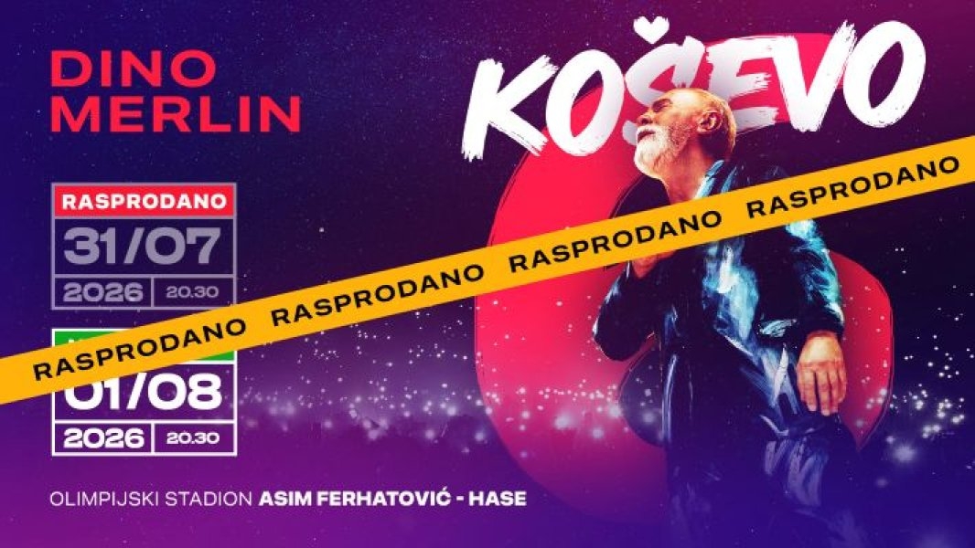 Ludilo u regionu: Gotovo je! Tačno 12 sati od početka prodaje 'planulo' i šesto Koševo Dine Merlina!