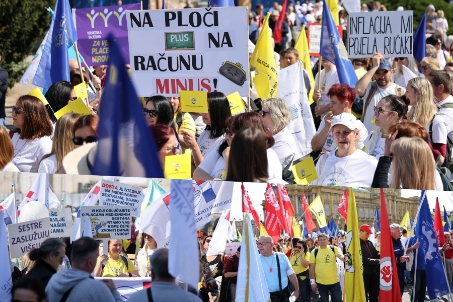 'STOP POREZU NA SIROMAŠTVO': Burno u susjedstvu, velika povorka građana krenula prema...