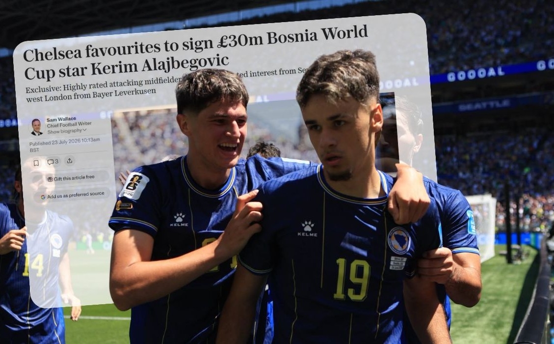 Britanski Telegraph: Kockice se slažu, Kerim Alajbegović na pragu prelaska Chelsea