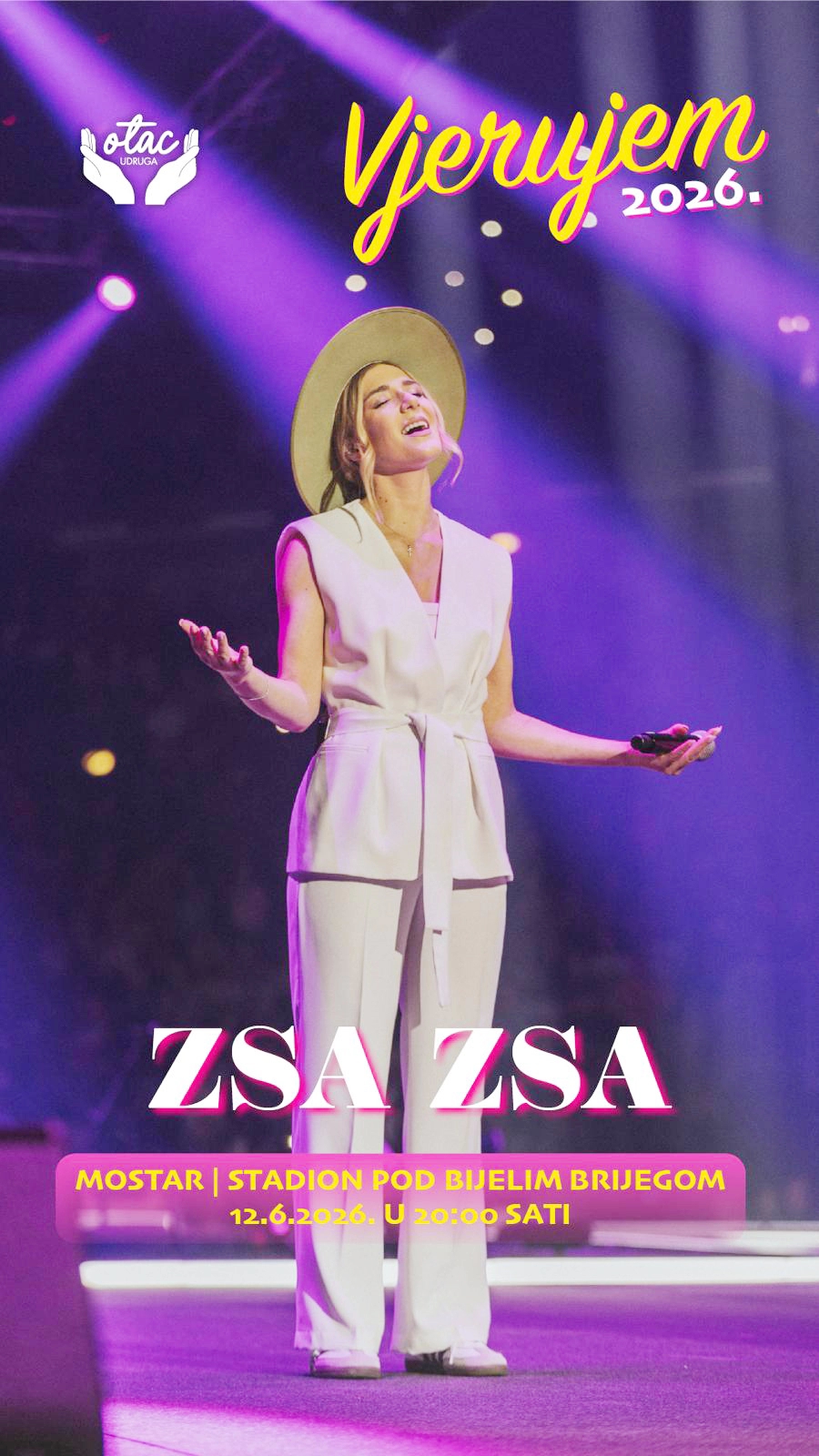 Zsa Zsa uoči koncerta “Vjerujem 2026” u Mostaru