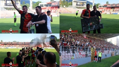 VIDEO+FOTO: Emotivan oproštaj Aladina Isakovića, simbola povratka NK Čelik Zenica