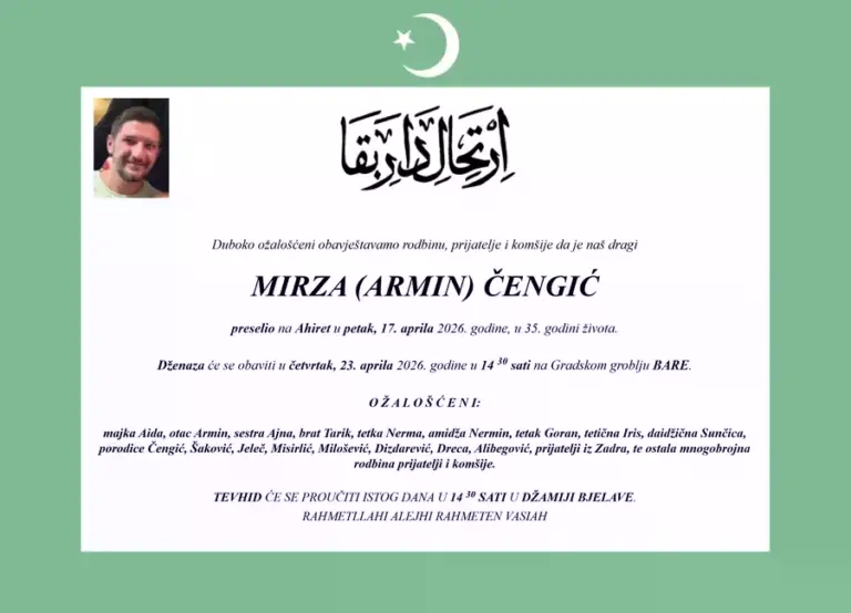 Poznat identitet preminulog mladića: Mirza se javio u ambulantu s bolovima u ruci, preminuo 20 minuta nakon što su ga otpustili