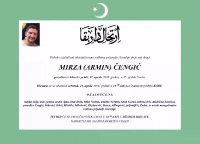 Poznat identitet preminulog mladića: Mirza se javio u ambulantu s bolovima u ruci, preminuo 20 minuta nakon što su ga otpustili