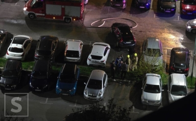 Požar u Sarajevu: Gorio automobil, vatrogasci izašli na teren