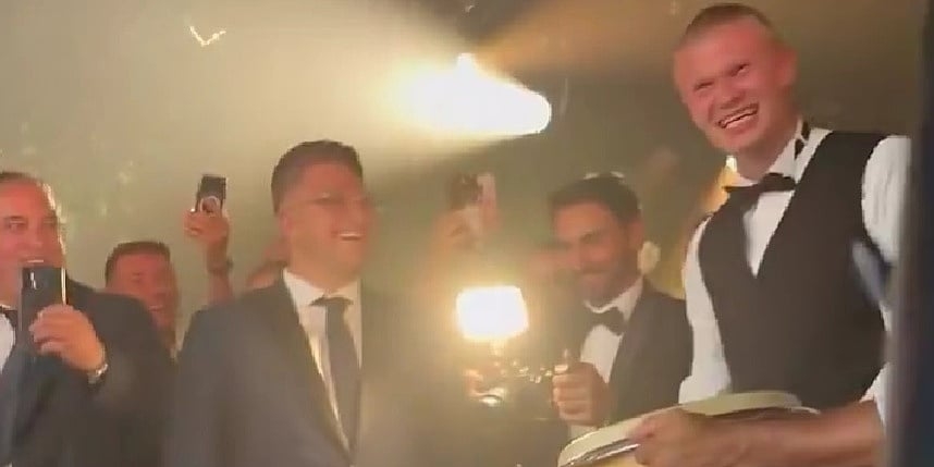 Haaland napravio šou na Donnarumminoj svadbi, donio bubanj pa "natjerao" goste da veslaju