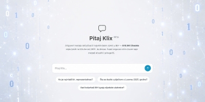 Predstavljamo Pitaj Klix: Šta god vas zanima o BiH i svijetu naš AI asistent ima odgovor