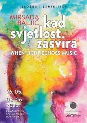 Svjetlost, boje i cvjetni motivi: U atriju palače Sponza otvorena izložba bh. umjetnice Mirsade Baljić