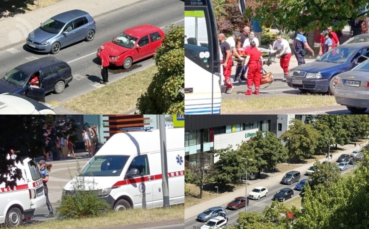 Saobraćajna nesreća kod BCC-a u Tuzli: Ima povrijeđenih, formirane kolone vozila
