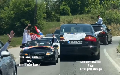 Možemo zajedno slaviti: Pogledajte reakciju kada su se bošnjački i hrvatski svatovi susreli u Vitezu