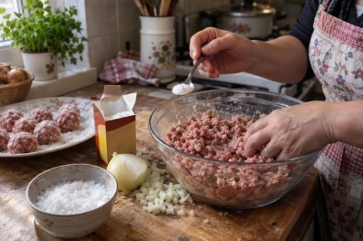 Nije soda bikarbona: Ubacite samo 1 kašičicu ovog sastojka u mljeveno meso i bit će mnogo sočnije