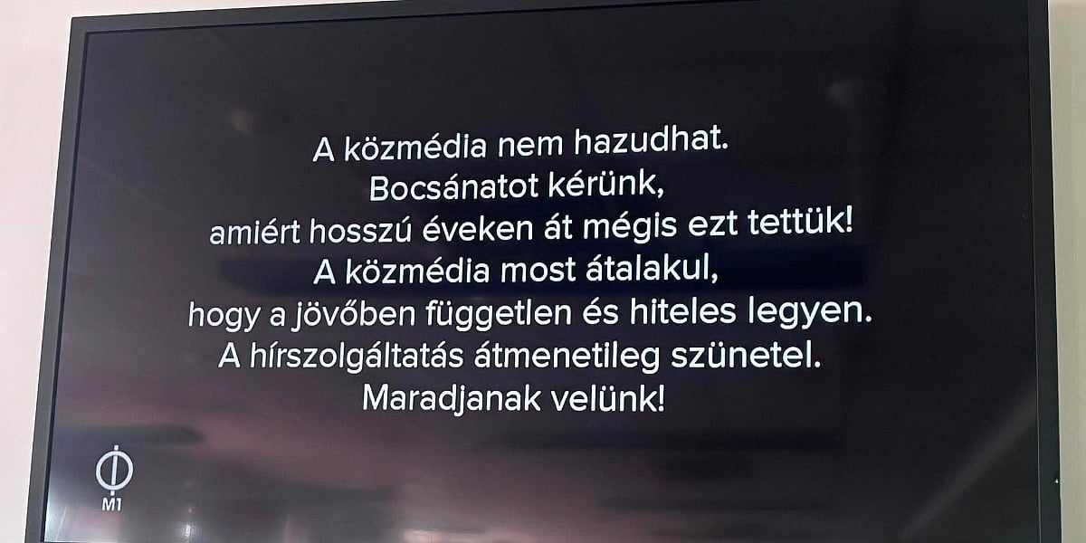 Mađarski javni servis prekinuo emitovanje uz ispriku: Izvinite što smo vas lagali