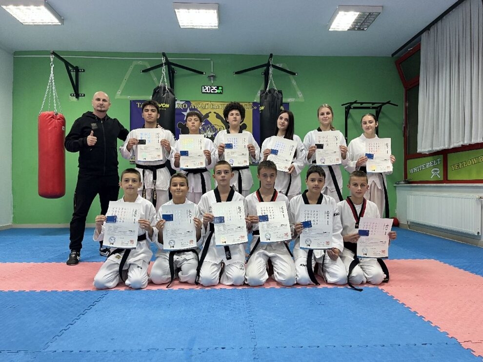 Taekwondo akademija Jale bogatija za 14 novih majstora: Iz Koreje stigli certifikati za crne pojaseve