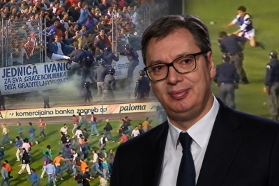 VUČIĆ SE HVALIO BLISKIM SUSRETOM SA HRVATSKIM NAVIJAČIMA: 'Nema veze što su bili trostruko brojniji…'