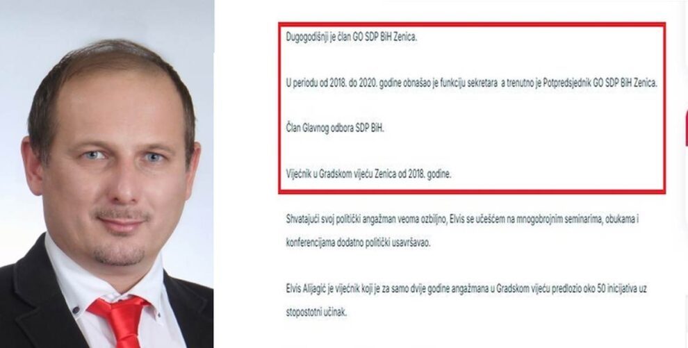 Brisanje počelo, tragova još ima: Alijagića sve manje na stranici SDP-a, ostalo bijelo