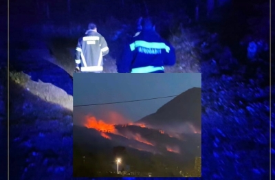 Požar na Gomili, čuju se detonacije: Tri vatrogasna kamiona, cisterne i medicinski timovi na terenu