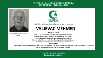 Na Ahiret preselio Valjevac Mehmed