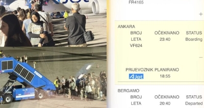 Direktna linija za Ankaru u izvedbi AJet-a i Aerodroma Sarajevo: Let kasnio skoro pet sati, putnici sat čekali u tunelu