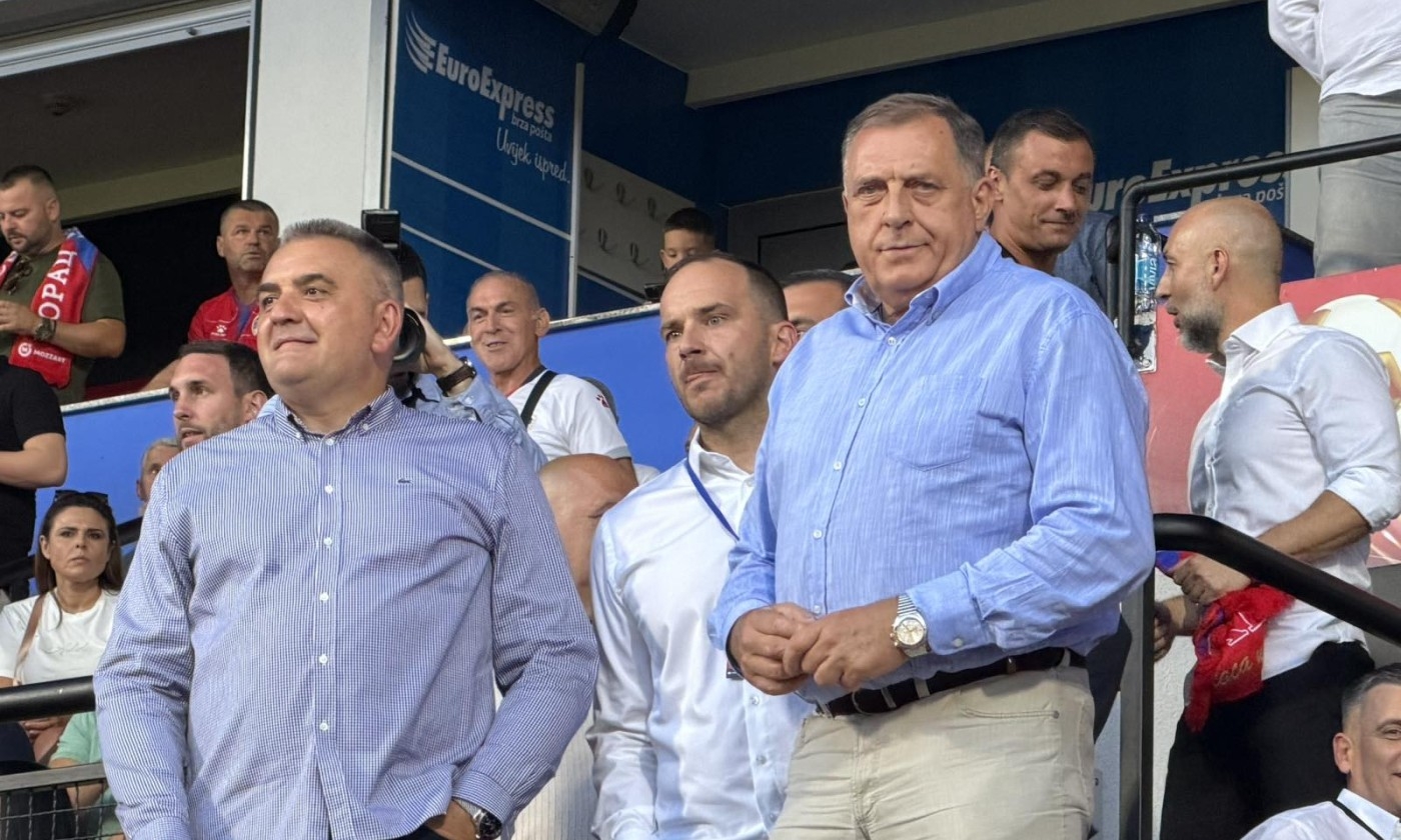 Dodik došao da podrži Borac: Evropski duel sa Levskim prati iz svečane lože FOTO