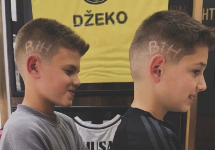 Mali Džeko oduševio navijače: Posebnom frizurom pokazao podršku Zmajevima
