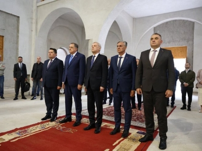 Delegacije Srpske i Rusije posjetile Hram Preobraženja Gospodnjeg (FOTO/VIDEO)