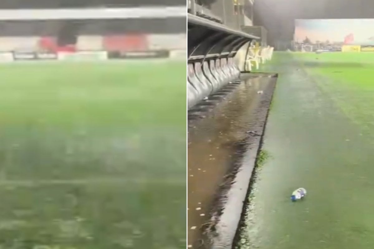 Slike "apokalipse" na terenu, fudbaleri morali napustiti stadion