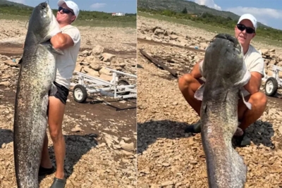 Ribolovački kapitalac uhvaćena na Bilećkom jezeru, dugačak 2 metra, težak 50 kilograma