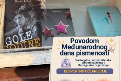 LIJEPA AKCIJA NUBBiH: Povodom Dana pismenosti besplatan upis za sve