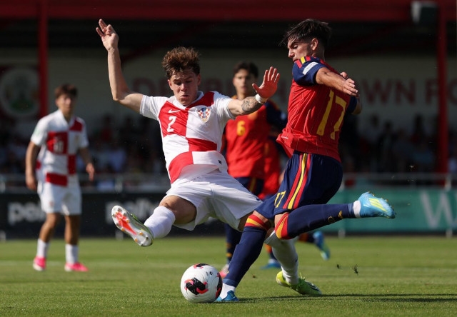 Hrvatska nogometna reprezentacija do 19 godina izgubila od Španjolske u polufinalu Eura