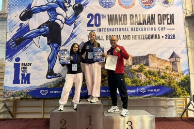 FANTASTIČNA IMAN: Drugović osvojila zlato na Balkan Openu 2026 tehničkim nokautom...