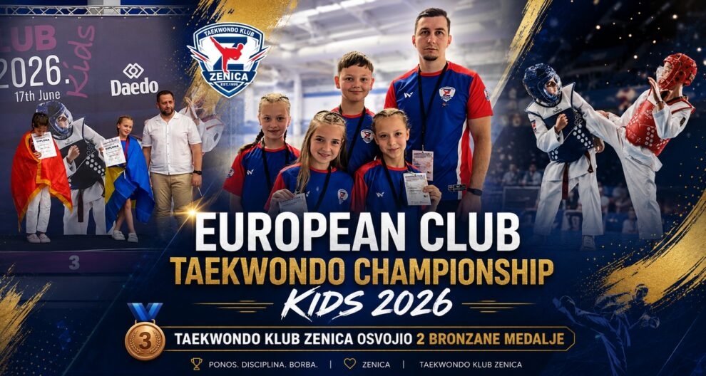 Dvije bronze za Taekwondo klub Zenica na Evropskom klupskom prvenstvu