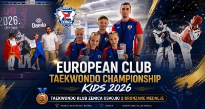 Dvije bronze za Taekwondo klub Zenica na Evropskom klupskom prvenstvu