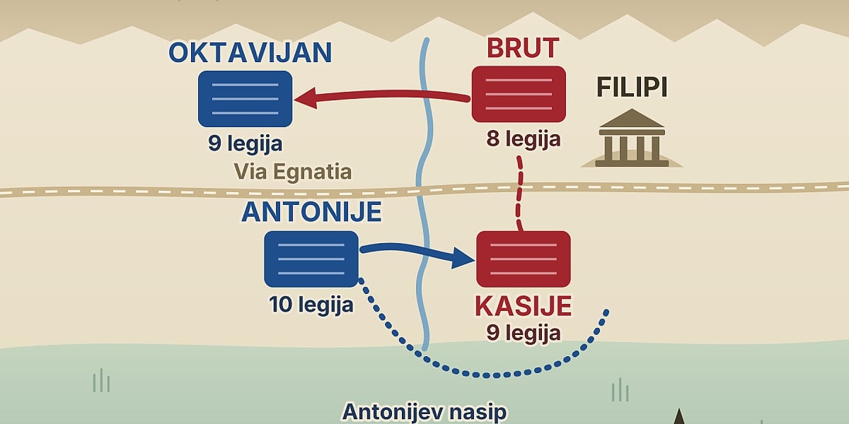 Prije 2.067 godina kod Filipa ugašena Rimska republika: Brut se ubio nakon poraza od Antonija i Oktavijana