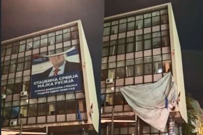 'SB' UŽIVO: 'Pao' Šešelj u Novom Sadu, pogledajte video s lica mjesta...