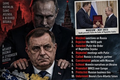 RUSKI RULET VOŽDA IZ LAKTAŠA: Opasan plan Putinovog čovjeka - Milorada Dodika...