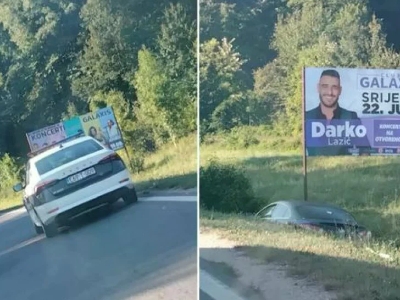 Automobil sletio u kanal kod Srebrenika: Policija traga za vozačem