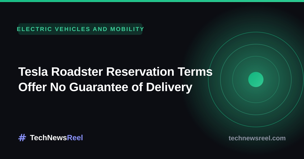 Tesla: Rezervacija Roadstera nije garancija isporuke automobila