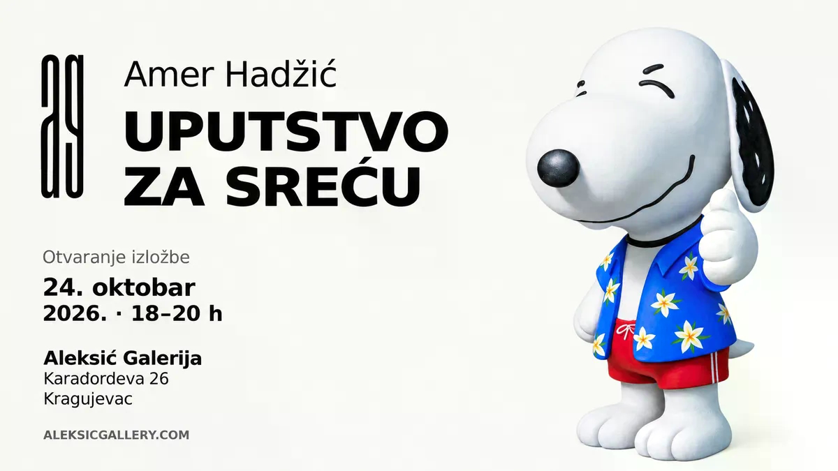 Snoopy, grafiti i potraga za srećom: Bh. umjetnik Amer Hadžić predstavlja novu izložbu u Kragujevcu